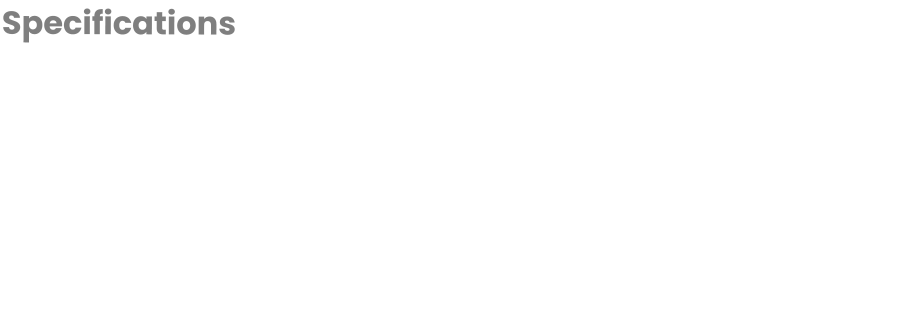 Specifications